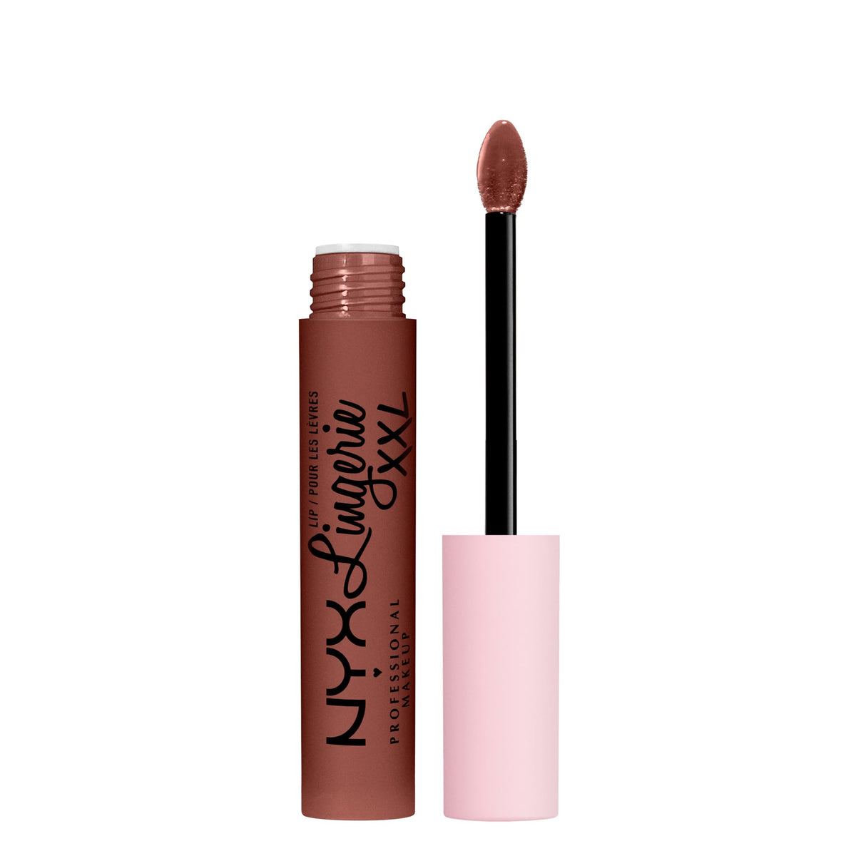NYX Lip Lingerie XXL tono Low Cut, labial mate de larga duración.