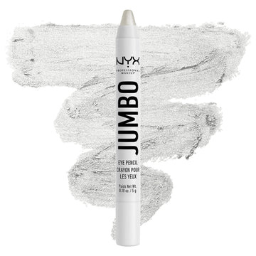NYX Jumbo Lapiz Ojos Plateado Cottage Cheese delinear con acabado cremoso.