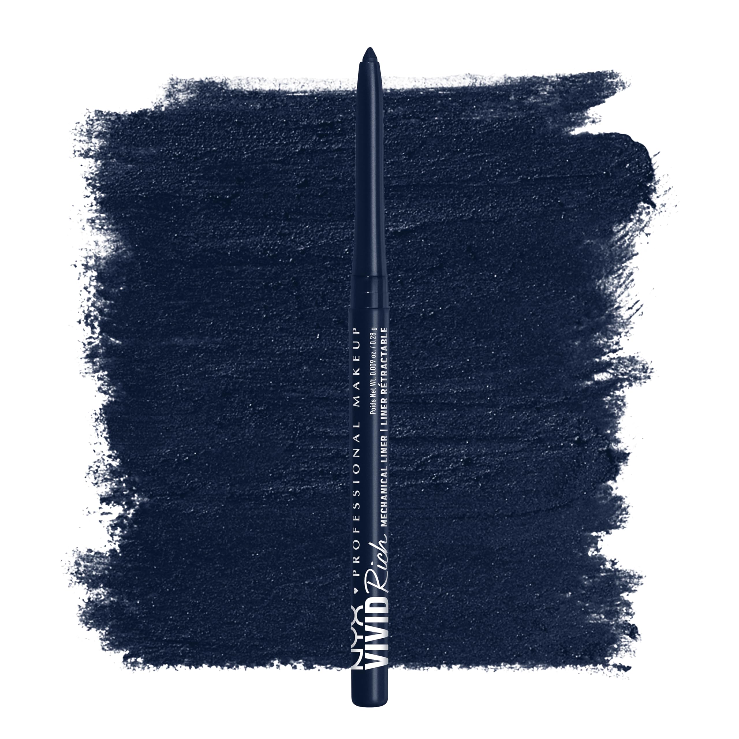 NYX Lápiz Ojos Mecánico Zafiro Brillo: aplicación suave para delineado preciso