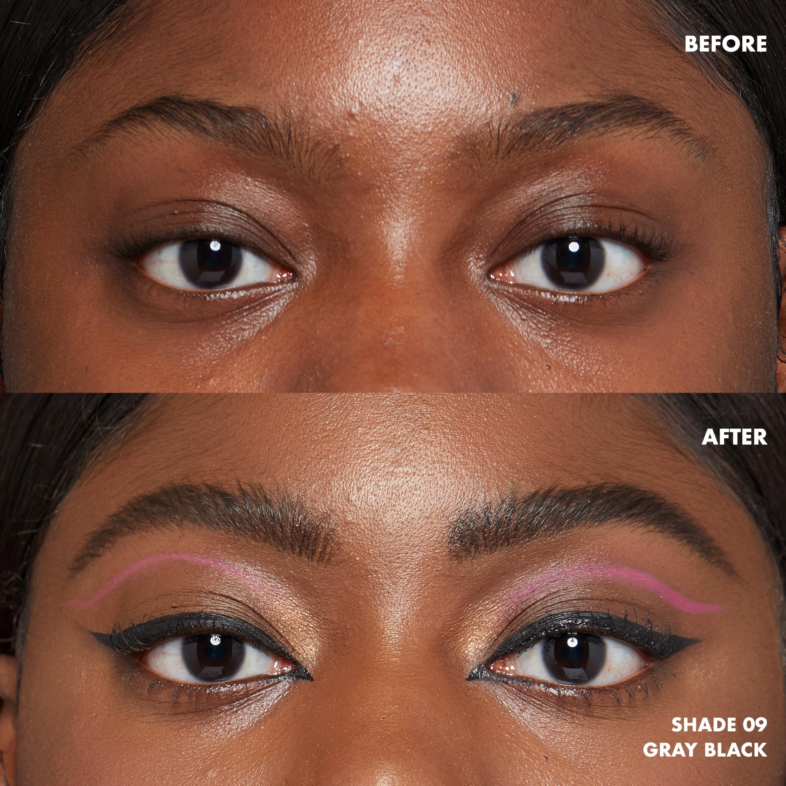 NYX PROFESSIONAL MAKEUP Lift & Snatch: aplicador flexible para trazos más gruesos y definidos.