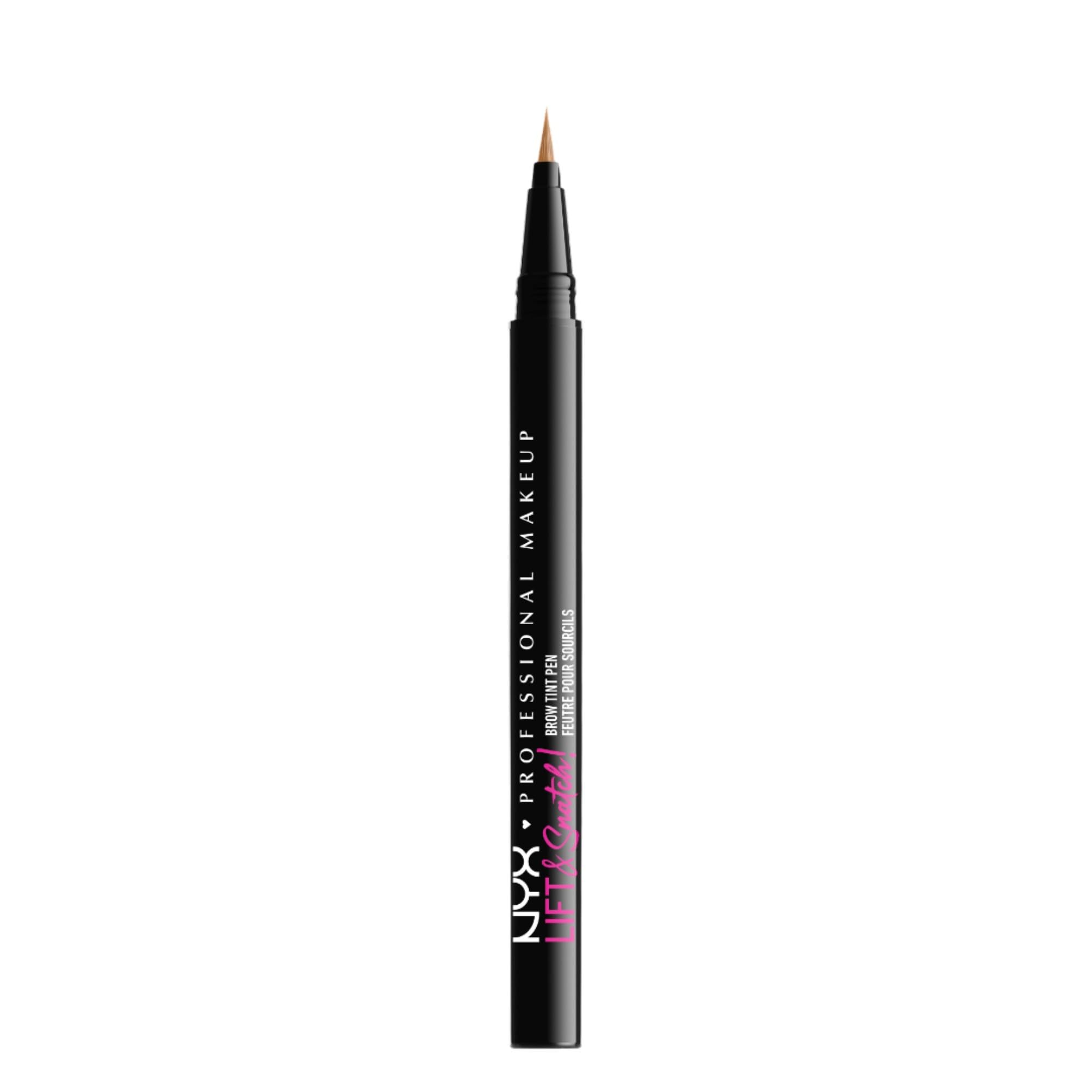 NYX Lift y Snatch: cejas definidas con microbrocha para trazos finos.