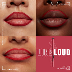 Lápiz Line Loud de NYX: fórmula con jojoba y vitamina E para suavidad.