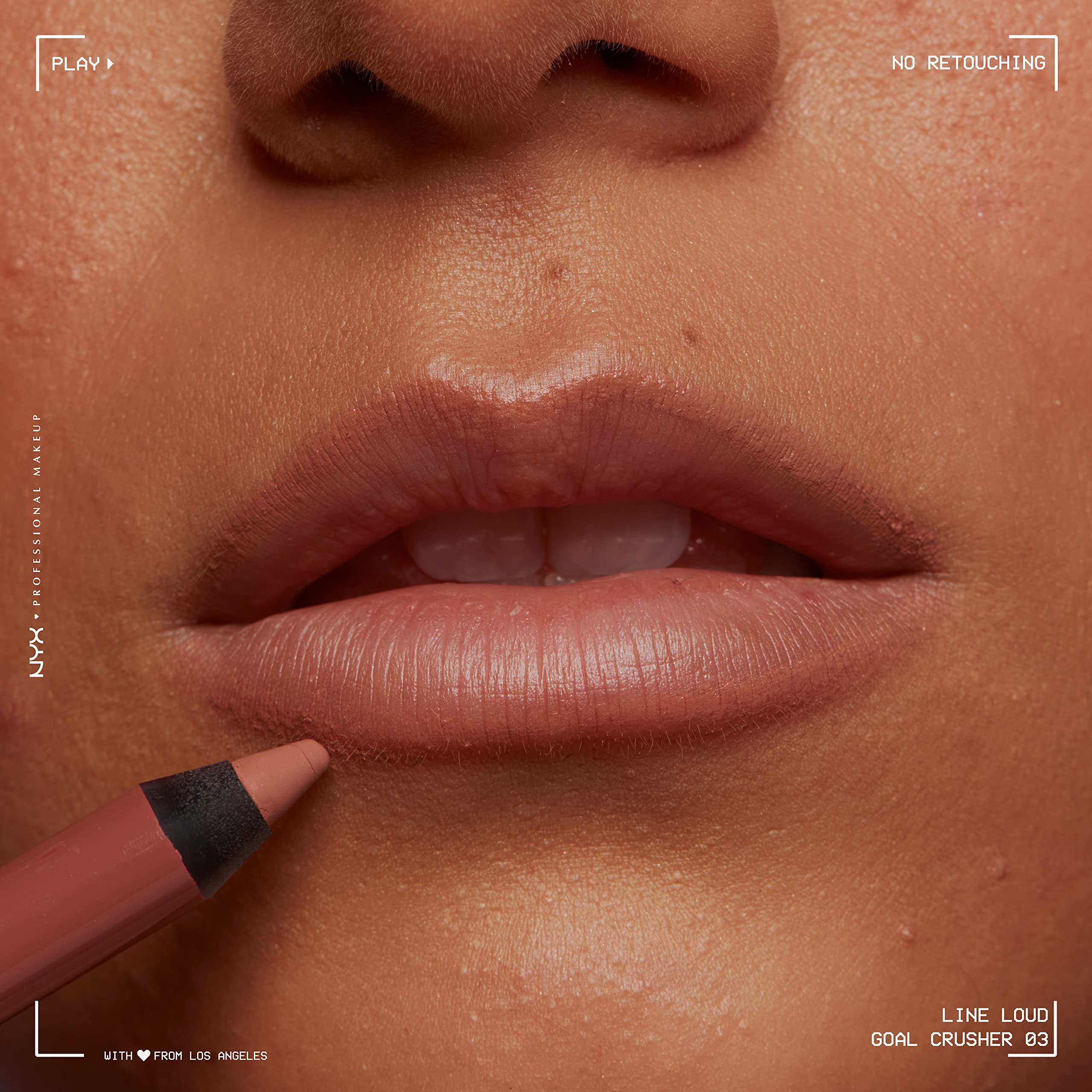 NYX Line Loud Goal Crusher Beige Medio ideal para delinear o rellenar labios