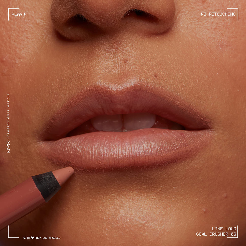 NYX Line Loud Goal Crusher Beige Medio ideal para delinear o rellenar labios