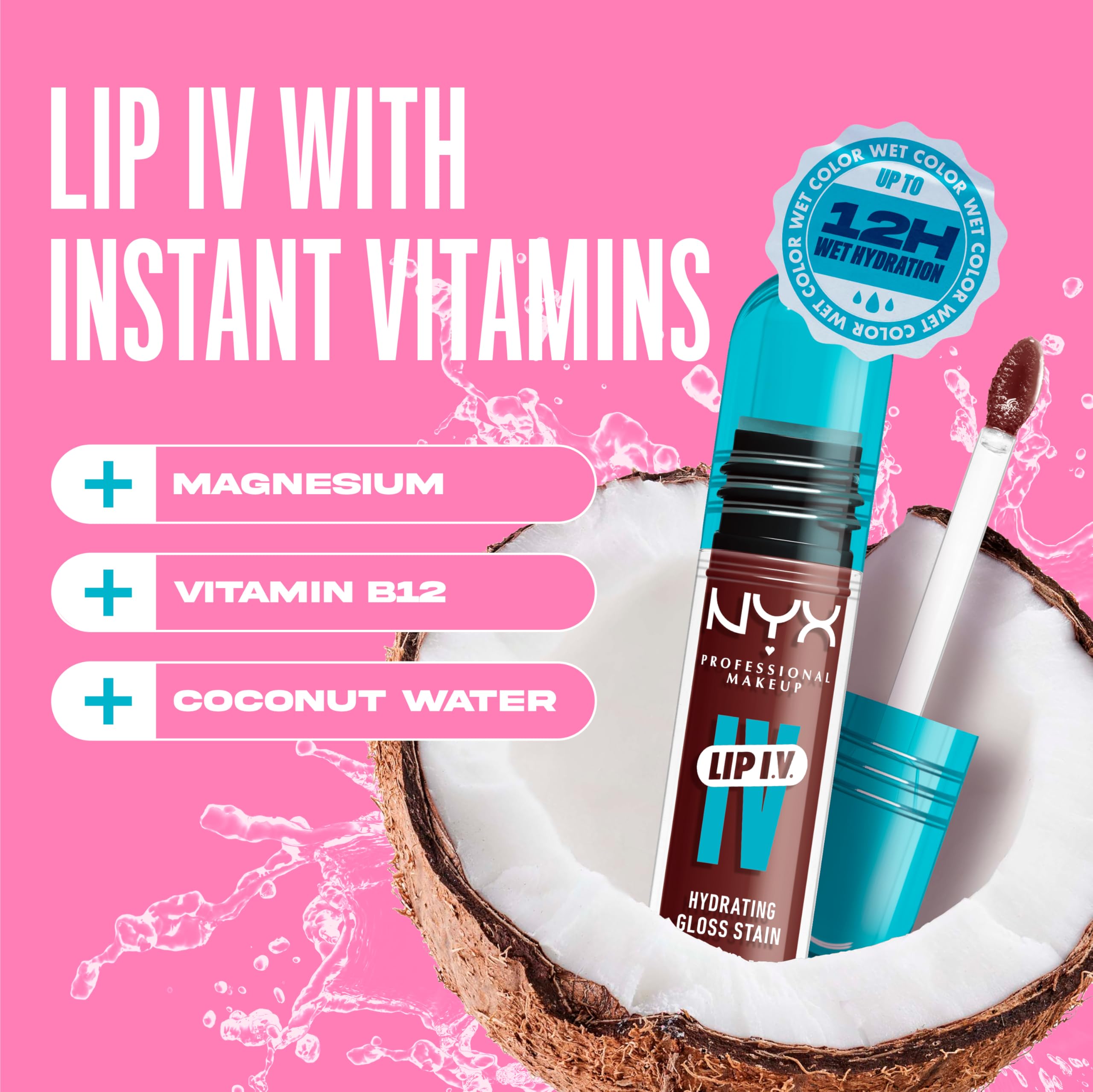 Agua de coco y magnesio aportan sensación fresca en labios.
