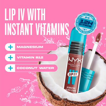 NYX Lip IV tintes hidratantes que pueden durar hasta 12 horas.