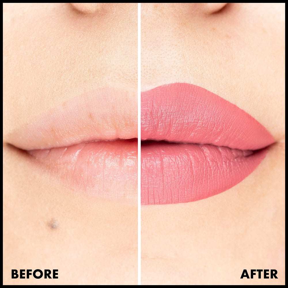 Acabado mate suave de NYX Lip Lingerie XXL Matte, sin grietas ni transferencia.