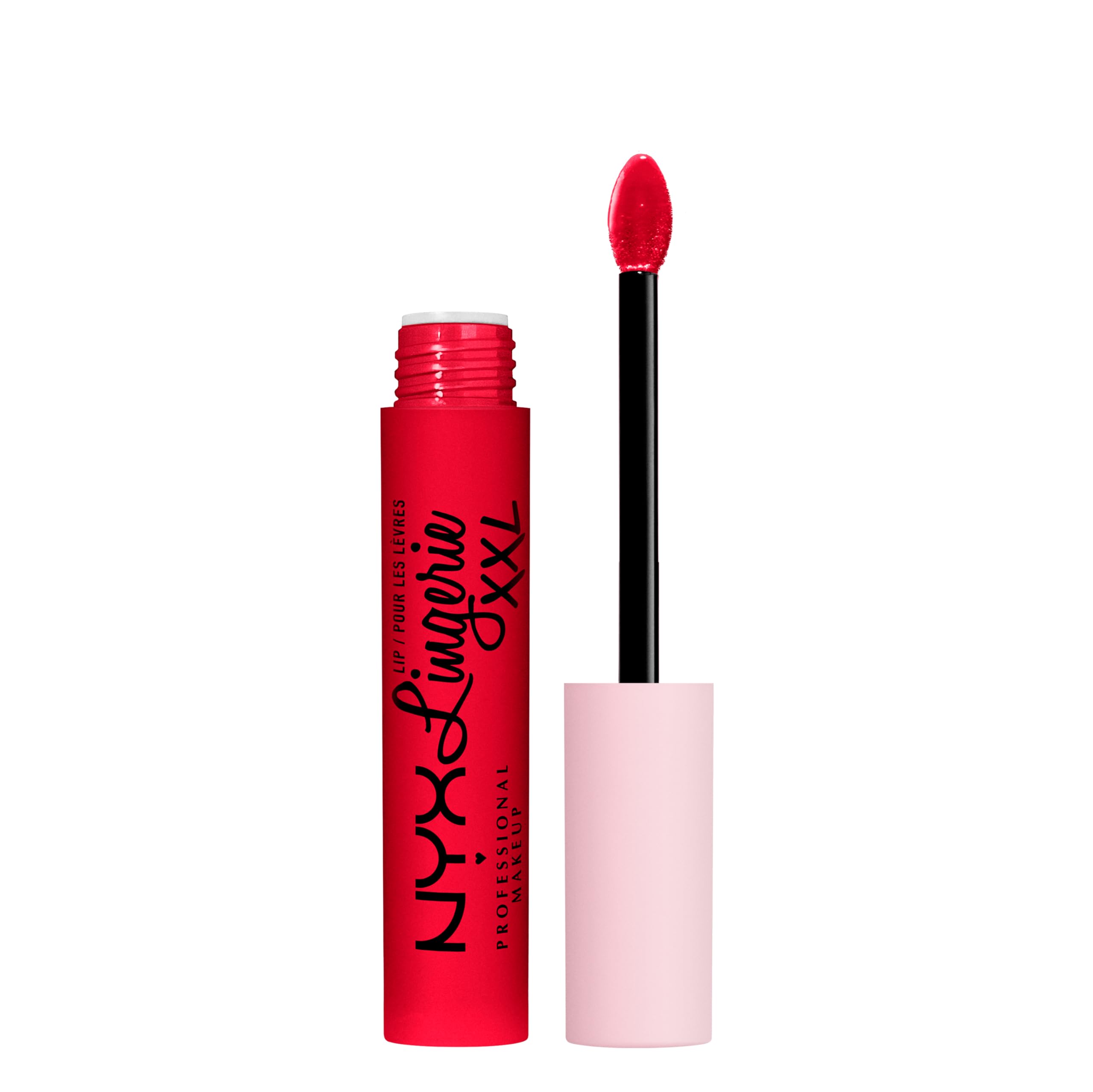 NYX Lip Lingerie XXL Matte Untamable en labio rojo ladrillo para un acabado duradero