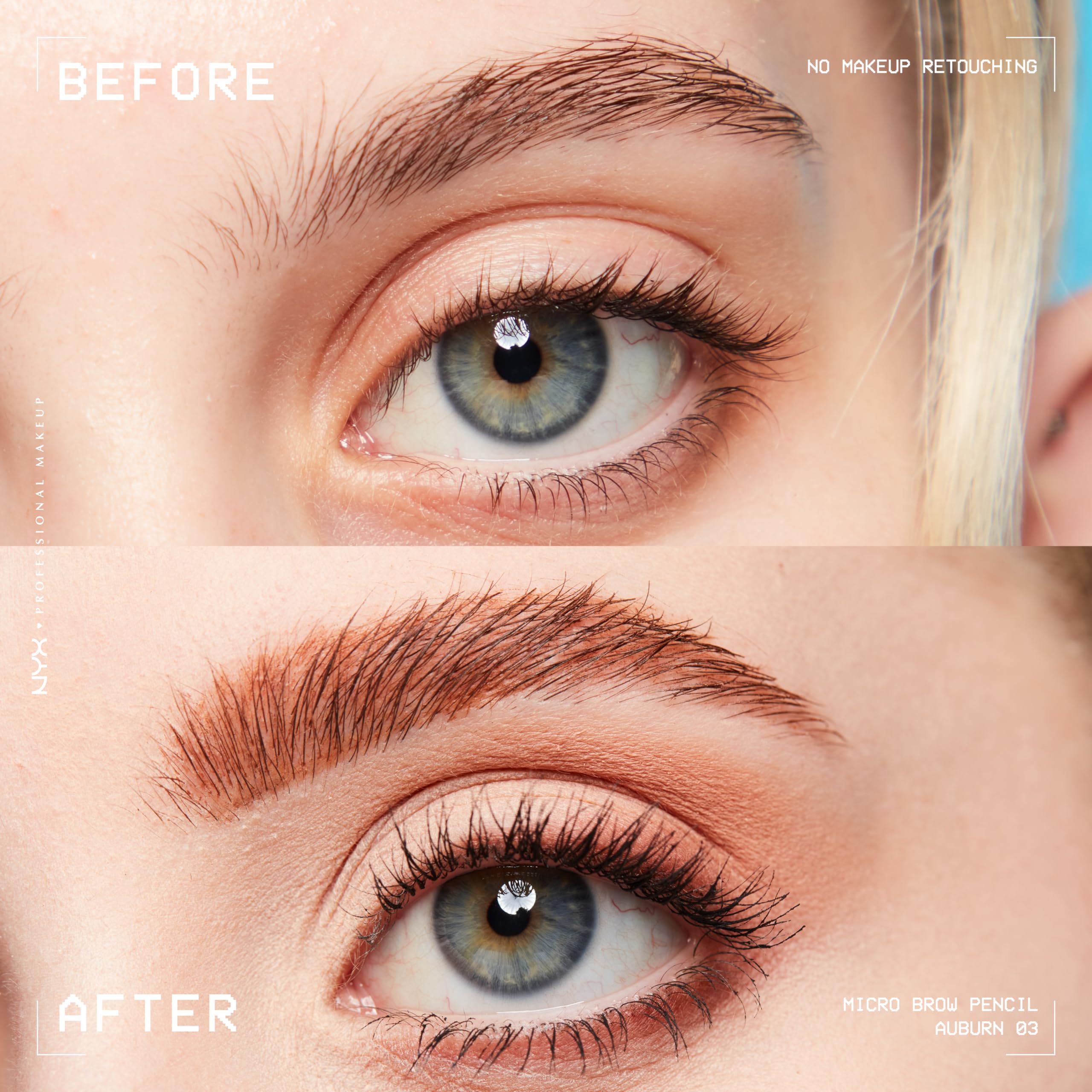 NYX Maquillaje profesional, cepillo-peinador para difuminar y fijar cejas
