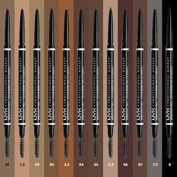 nyx micro brow pencil espresso, varias tonalidades veganas para combinar con tus cejas.