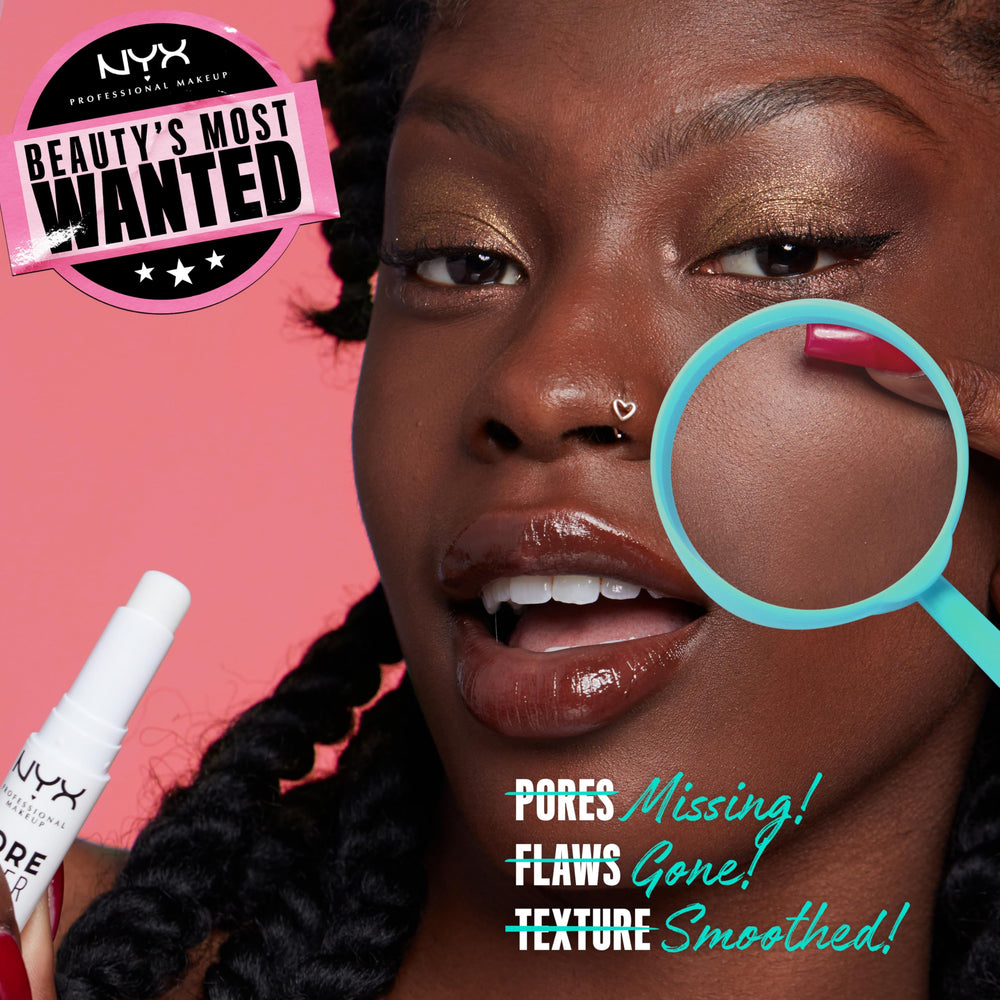Acabado transparente de NYX Pore Filler que no altera el maquillaje.