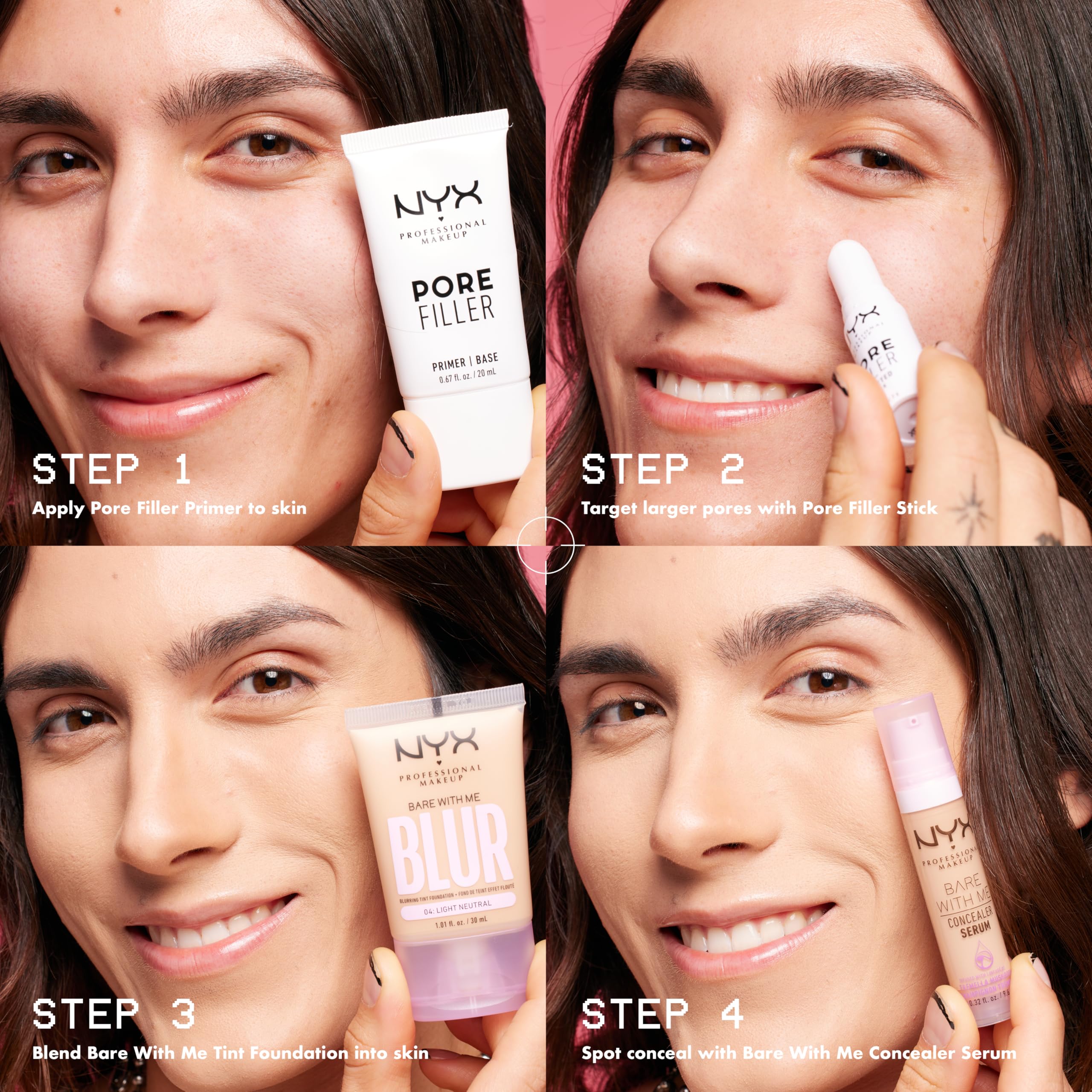 Libre de crueldad certificado por PETA con NYX Pore Filler.