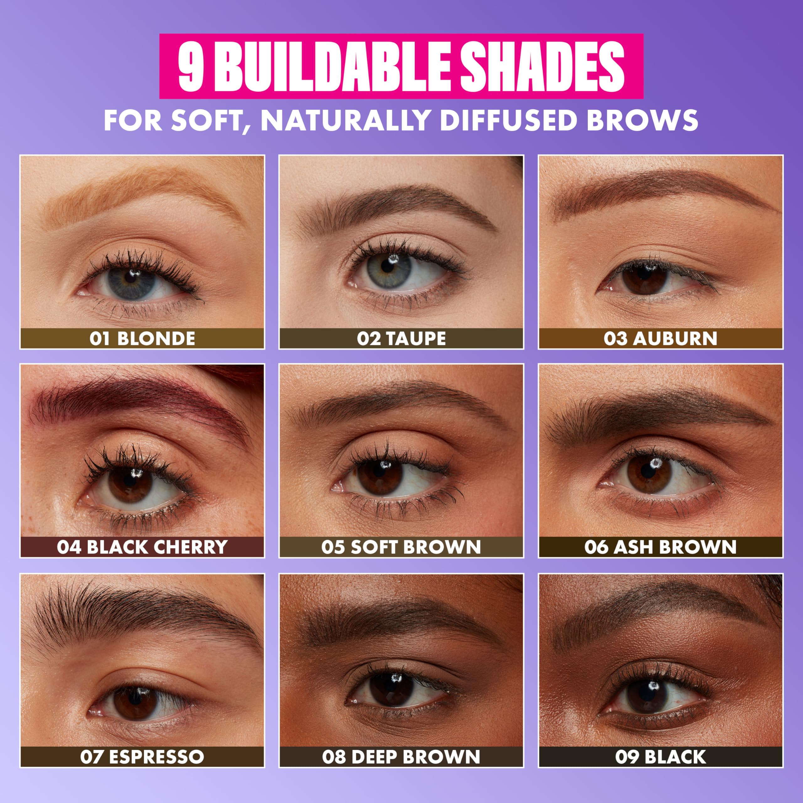 NYX Powder Louder cepillo para peinar cejas