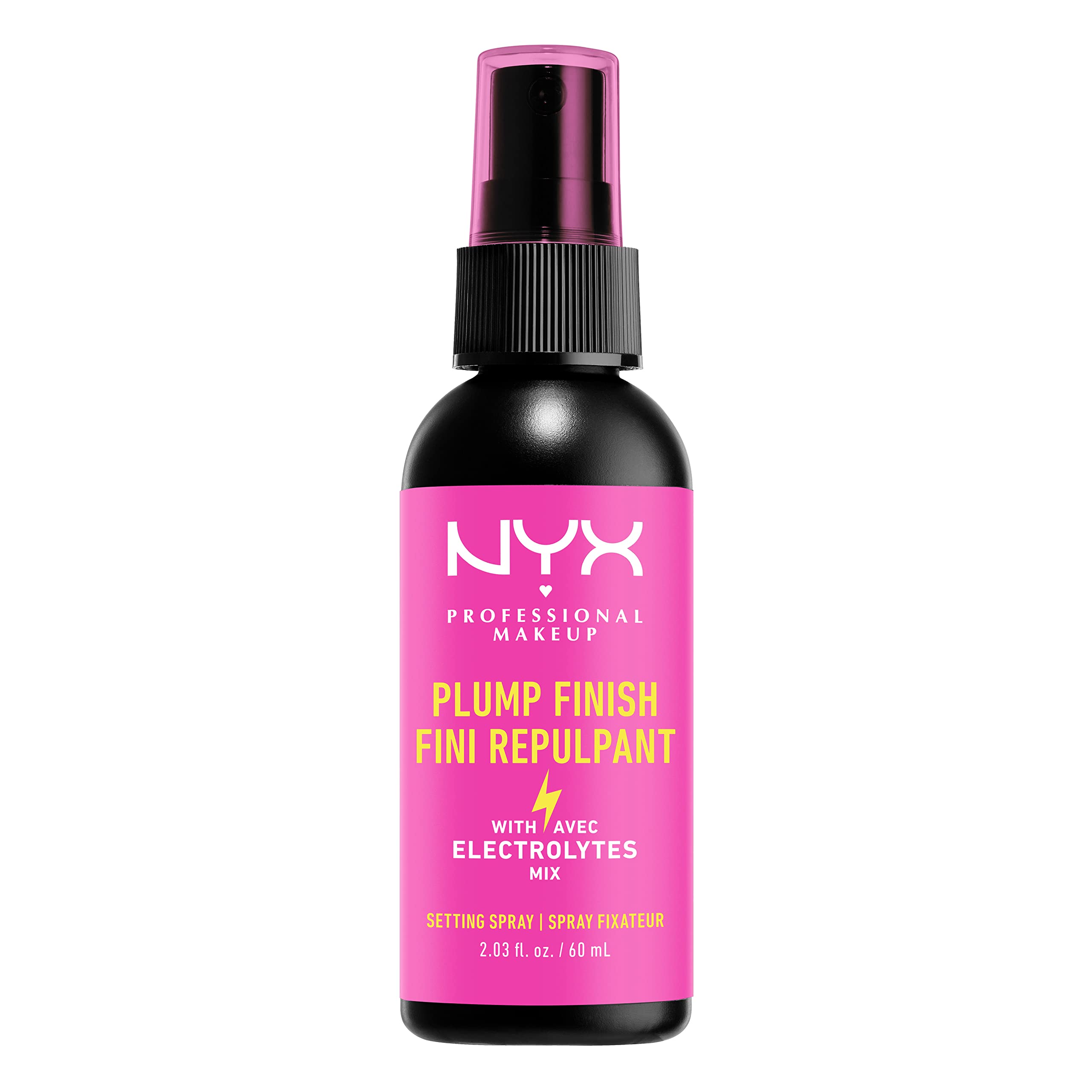 NYX Professional Makeup Acabado voluminoso en botella para fijación duradera.