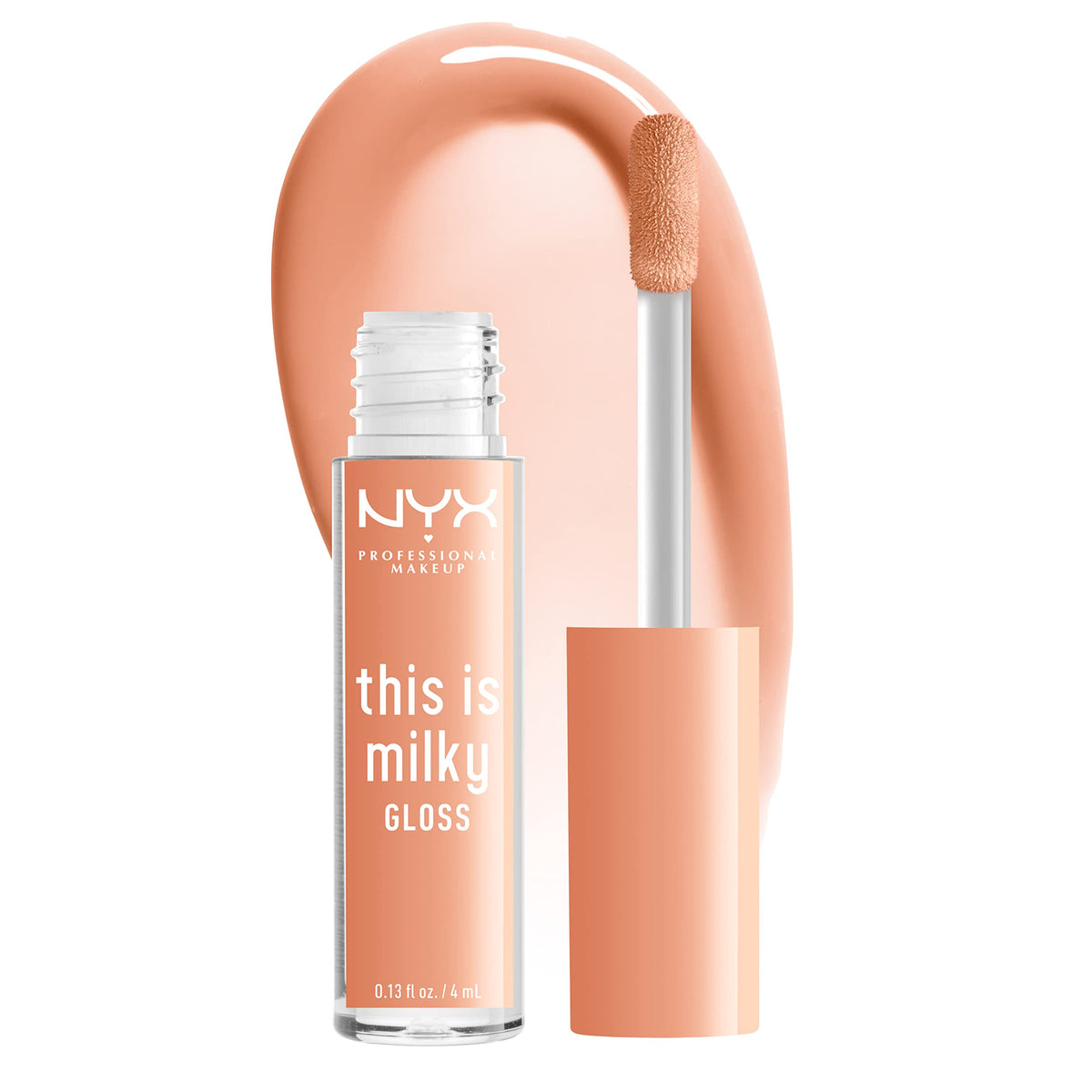 NYX PROFESSIONAL MAKEUP This Is Milky Gloss aplicación labial con brillo lácteo suave para un look natural