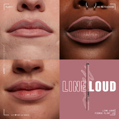 Aplicación suave con el Lápiz Loud de NYX para acabado mate cómodo.