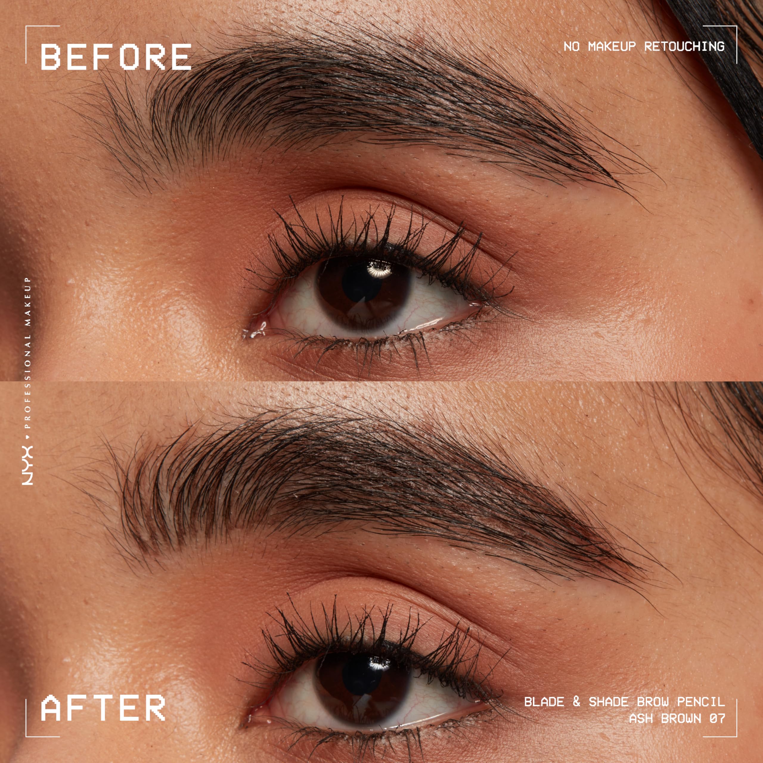 NYX Blade & Shade Brow Pencil, doble punta para definición y relleno