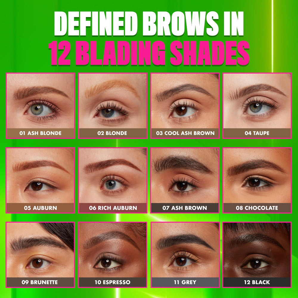 NYX Blade & Shade Brow Pencil, duración de hasta 16 horas en cejas
