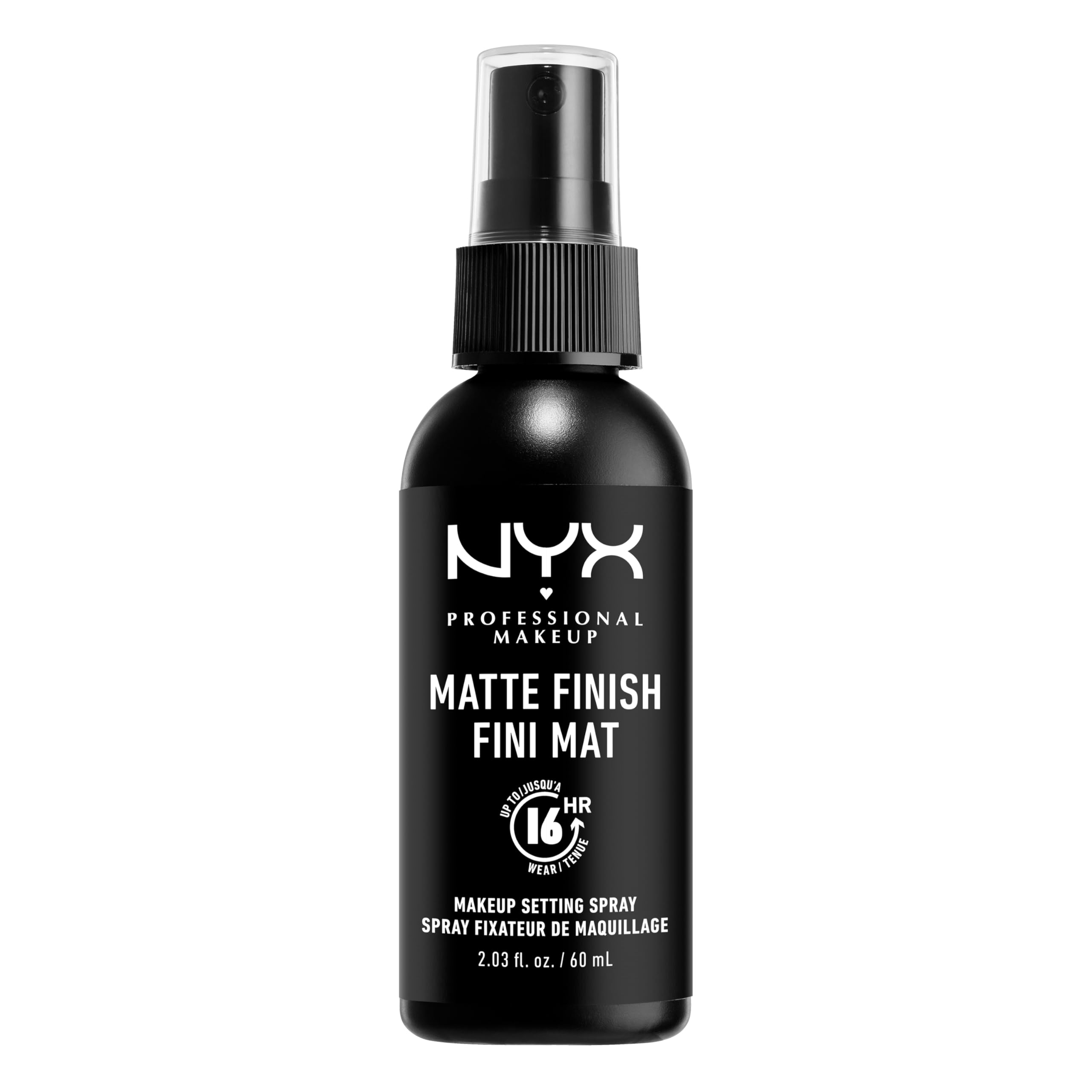 NYX Professional Makeup: botella-pulverizador con fijador mate y duración de 16h.