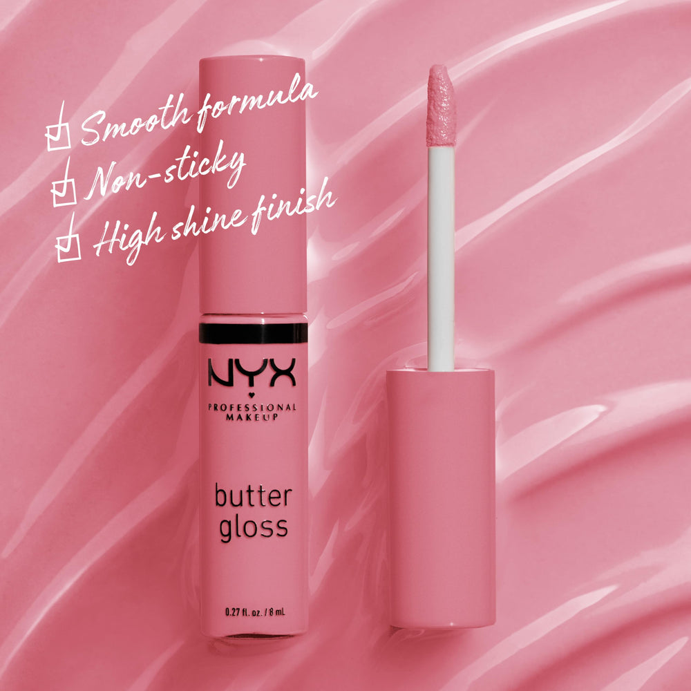 NYX PROFESSIONAL MAKEUP Brillo de Mantequilla - labios sin pegajos y acabado sedoso.
