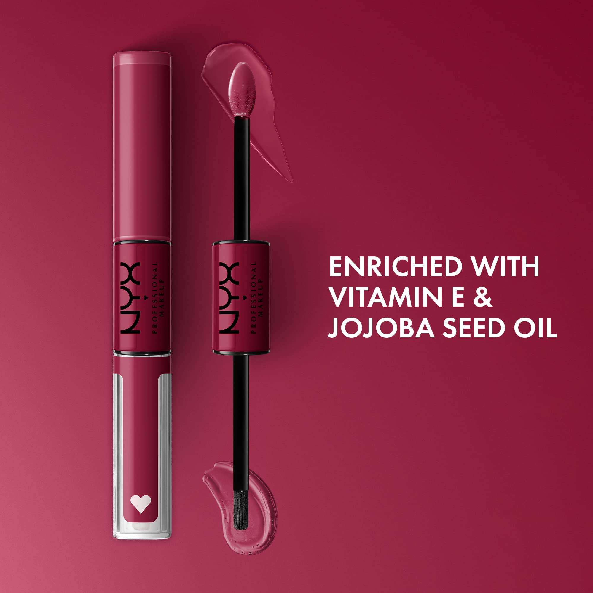 NYX Shine Loud capa-superior-brillo Goal Getter: brillo ultrarreﬂejante y sedoso.