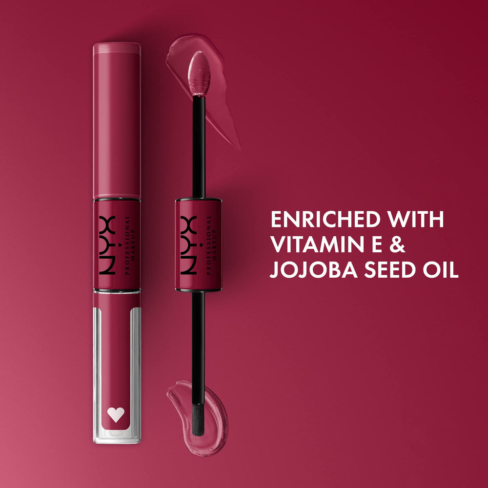 NYX Shine Loud capa-superior-brillo Goal Getter: brillo ultrarreﬂejante y sedoso.