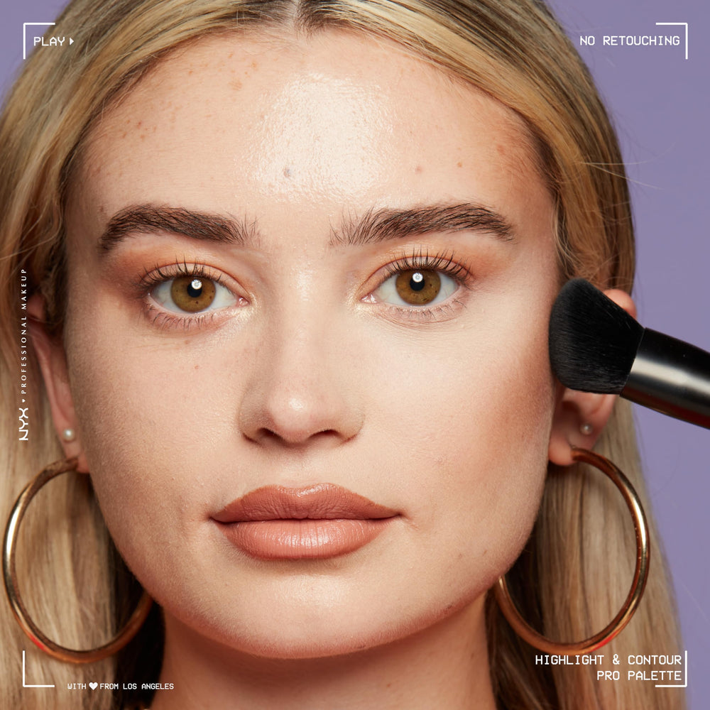 NYX PROFESSIONAL MAKEUP Compacto portátil para retoques rápidos en cualquier momento.