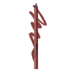Delineador labial NYX Professional Makeup, acabado mate cremoso para labios definidos y duraderos.