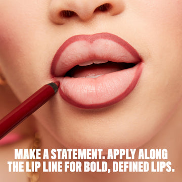 Delineador labial NYX Professional Makeup, resistencia al agua para uso prolongado.