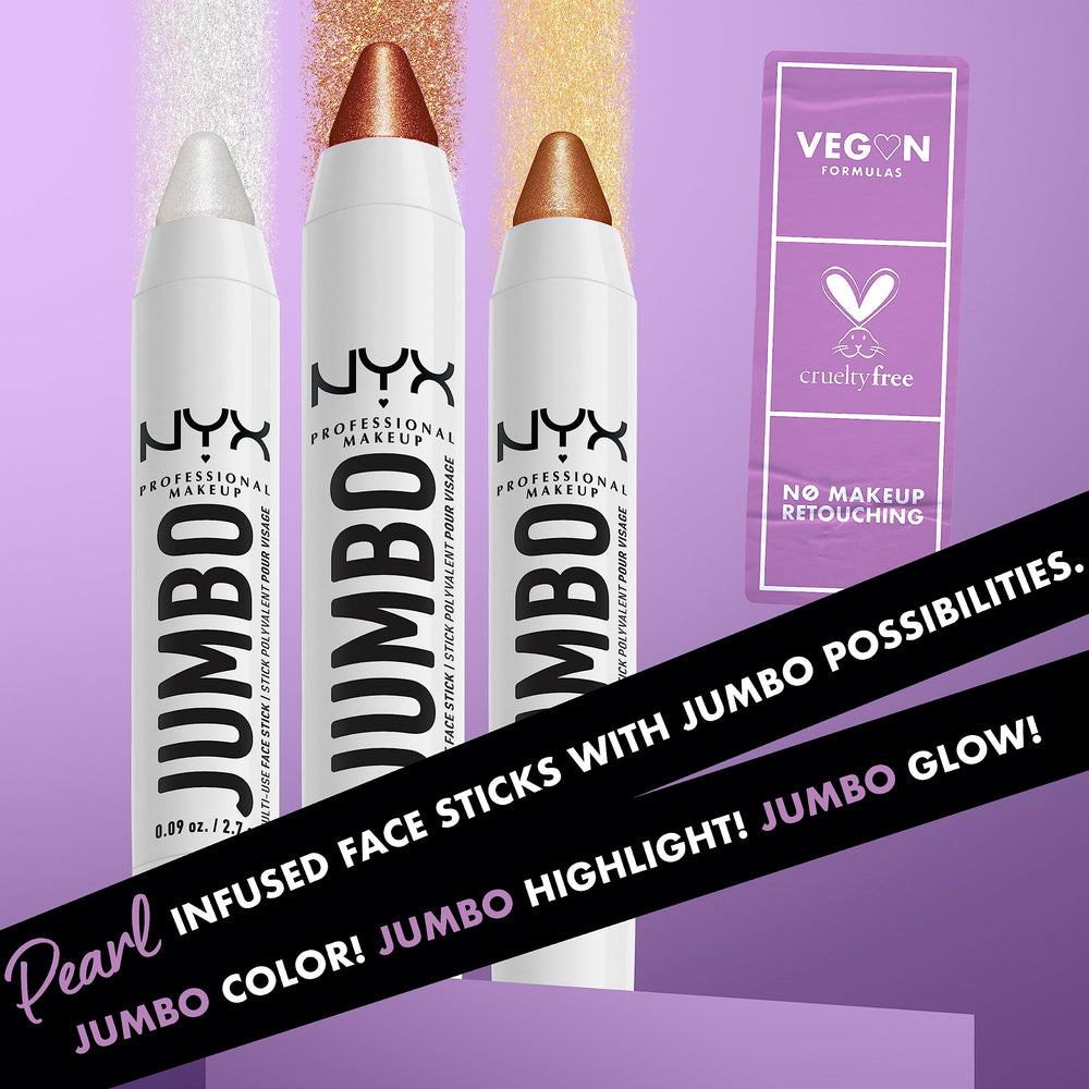 NYX Jumbo Multi-Use Face Sticks Flan, apto para capas ligeras o más intensas