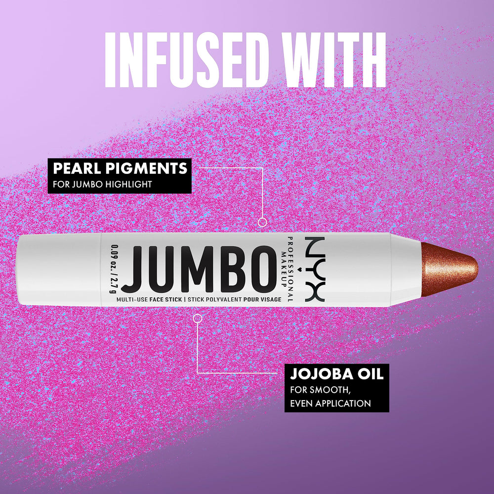NYX Jumbo Multi-Use Face Sticks Flan, formato giro sin necesidad de sacapuntas