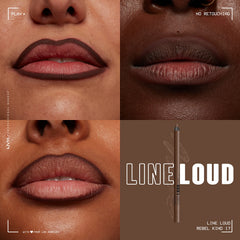 Fórmula cremosa de Nyx lapiz contorno labios Rebel Kind Chocolate Brown