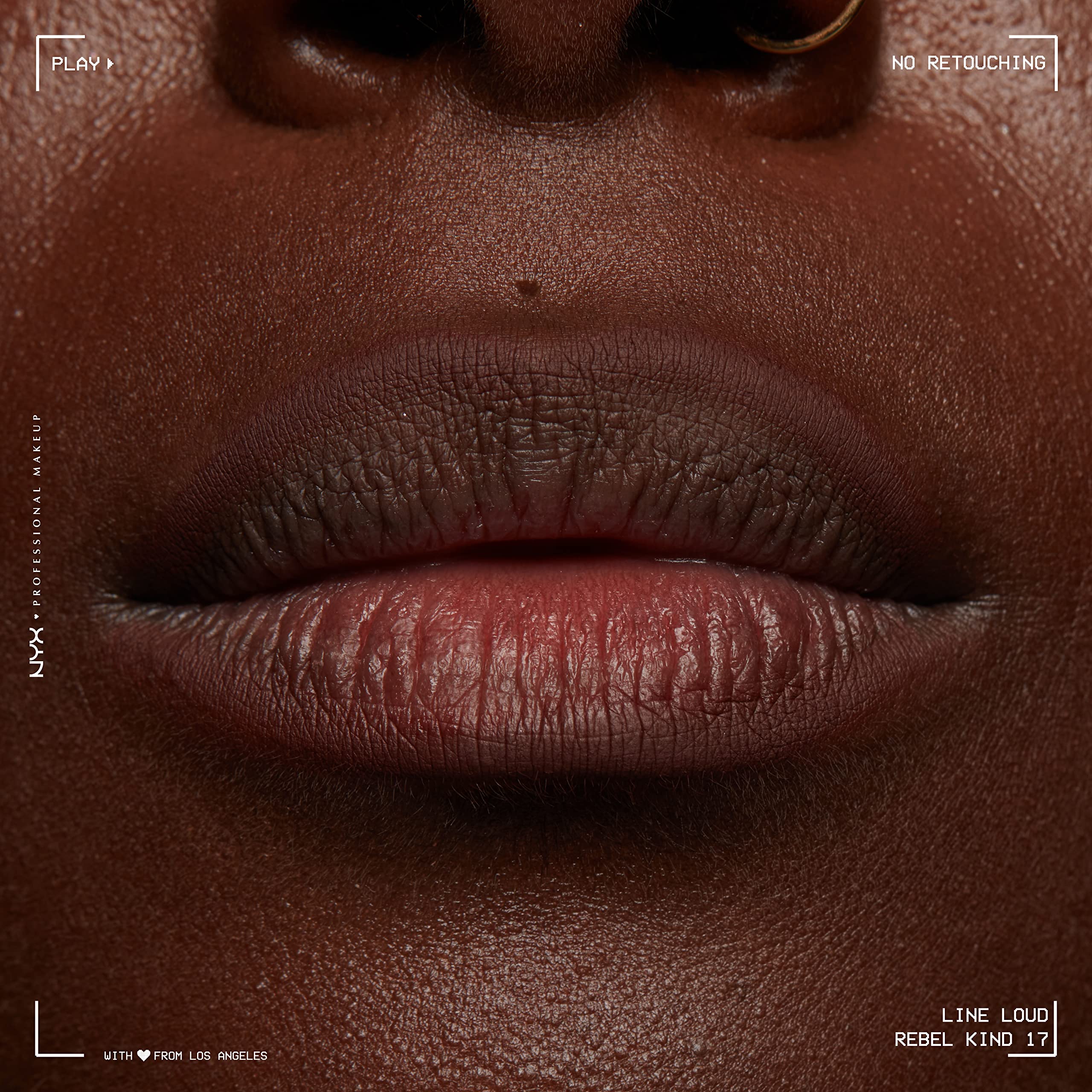 Dieciocho tonos disponibles de Nyx para labios Rebel Kind Chocolate Brown