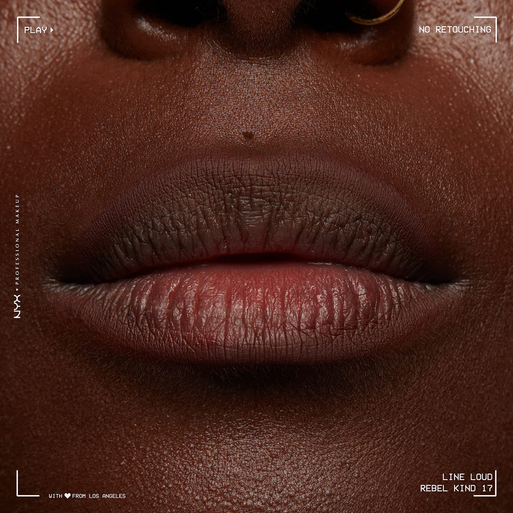 Dieciocho tonos disponibles de Nyx para labios Rebel Kind Chocolate Brown
