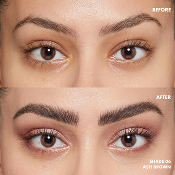 Punta microbrocha de NYX Lift & Snatch permite trazos finos y naturales.
