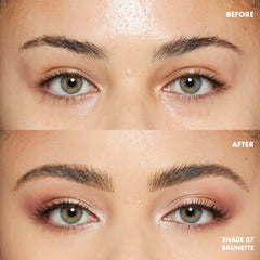 Tinta castaño de NYX Lift & Snatch define cejas con color duradero.