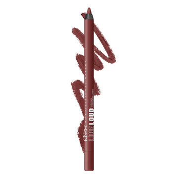 Line Loud de NYX en Sassy, lápiz labial vibrante para definición duradera.
