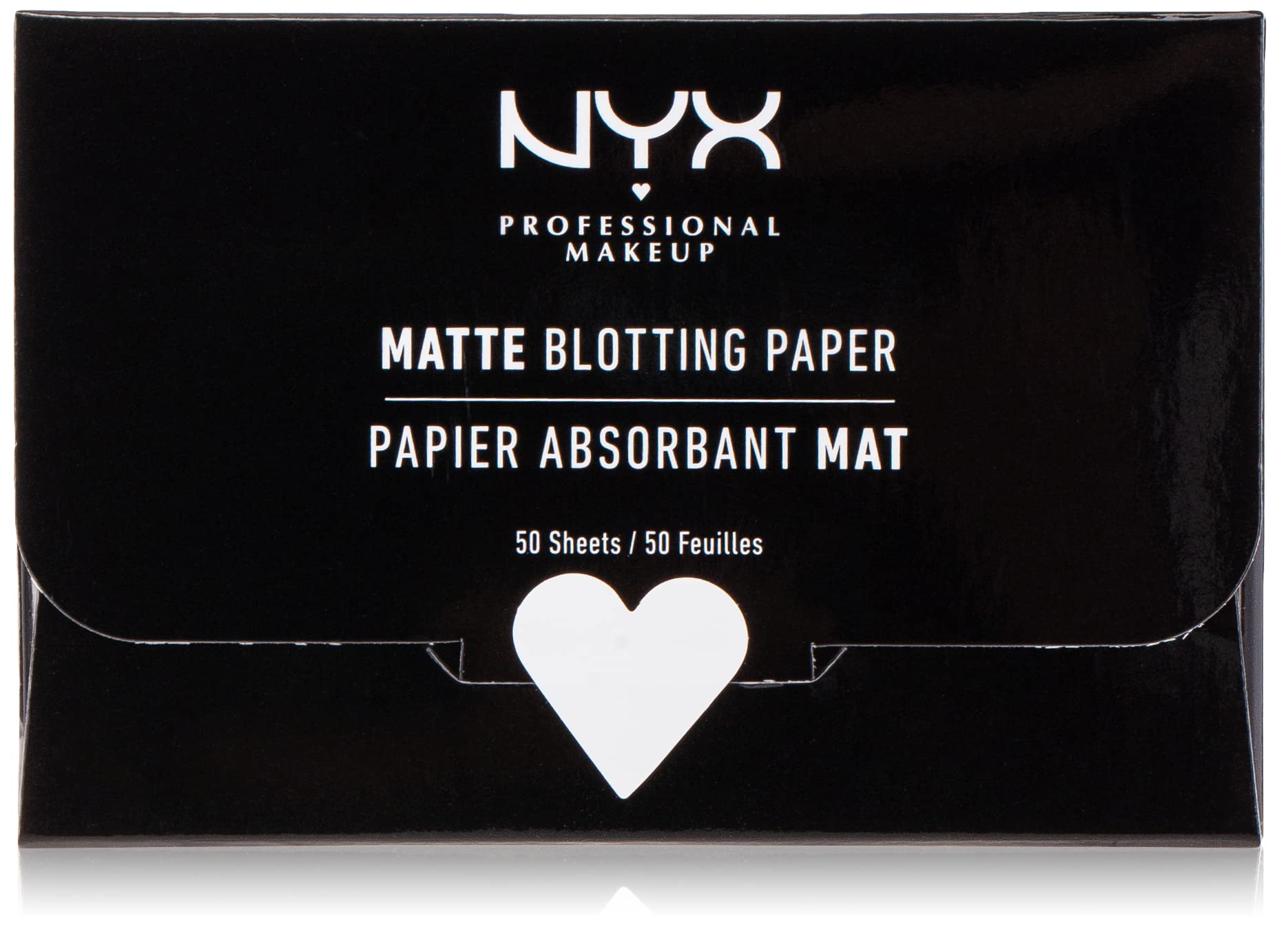 NYX Professional Makeup Papel absorbente mate para eliminar el brillo sin color.