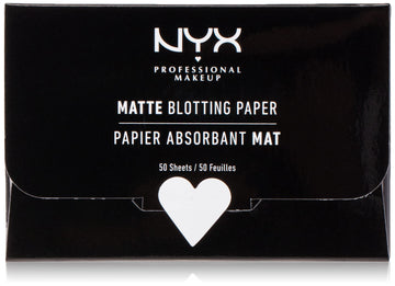 NYX Professional Makeup Papel absorbente mate para eliminar el brillo sin color.