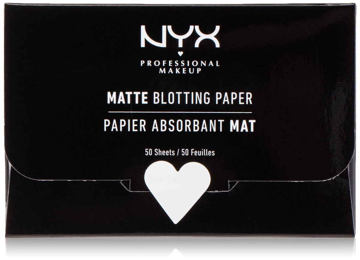 NYX Professional Makeup Papel absorbente mate para eliminar el brillo sin color.