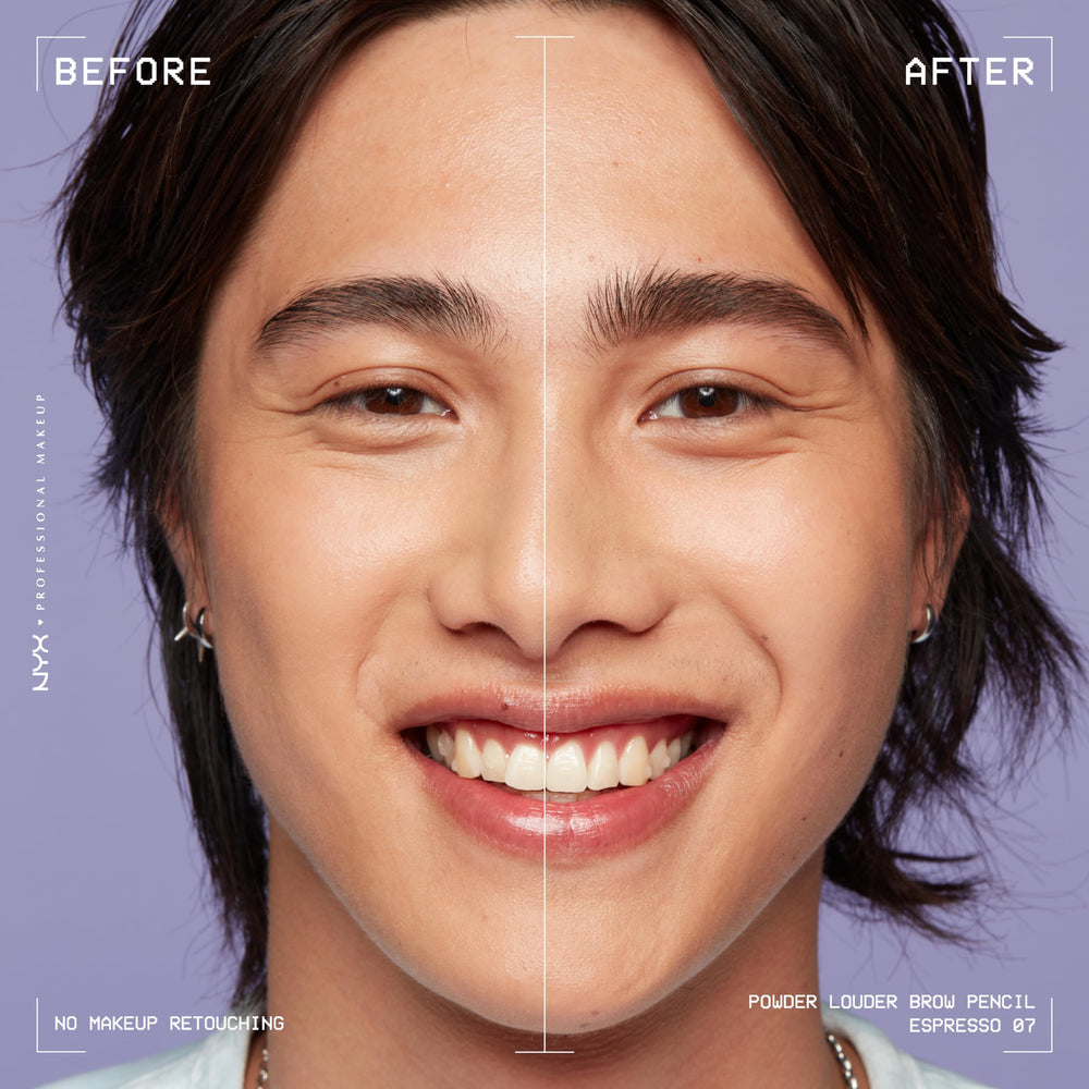 Duración de hasta 12 horas con NYX Powder Louder para cejas.