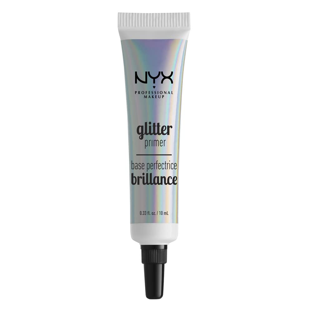 NYX Professional Makeup, prebase de brillos, mantiene el brillo en su lugar para rostro y cuerpo