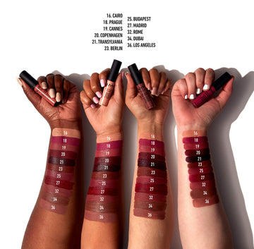 NYX Soft Matte Lip Cream Copenhagen: fragancia suave que añade sensación agradable al aplicar.