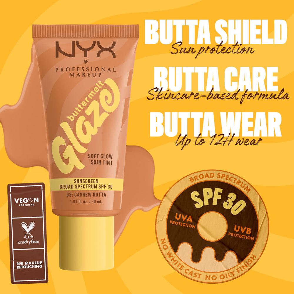 Protección SPF 30 incluida para la piel durante el día.