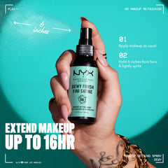 Aplicación suave desde 15 cm NYX Professional Makeup para distribución uniforme.
