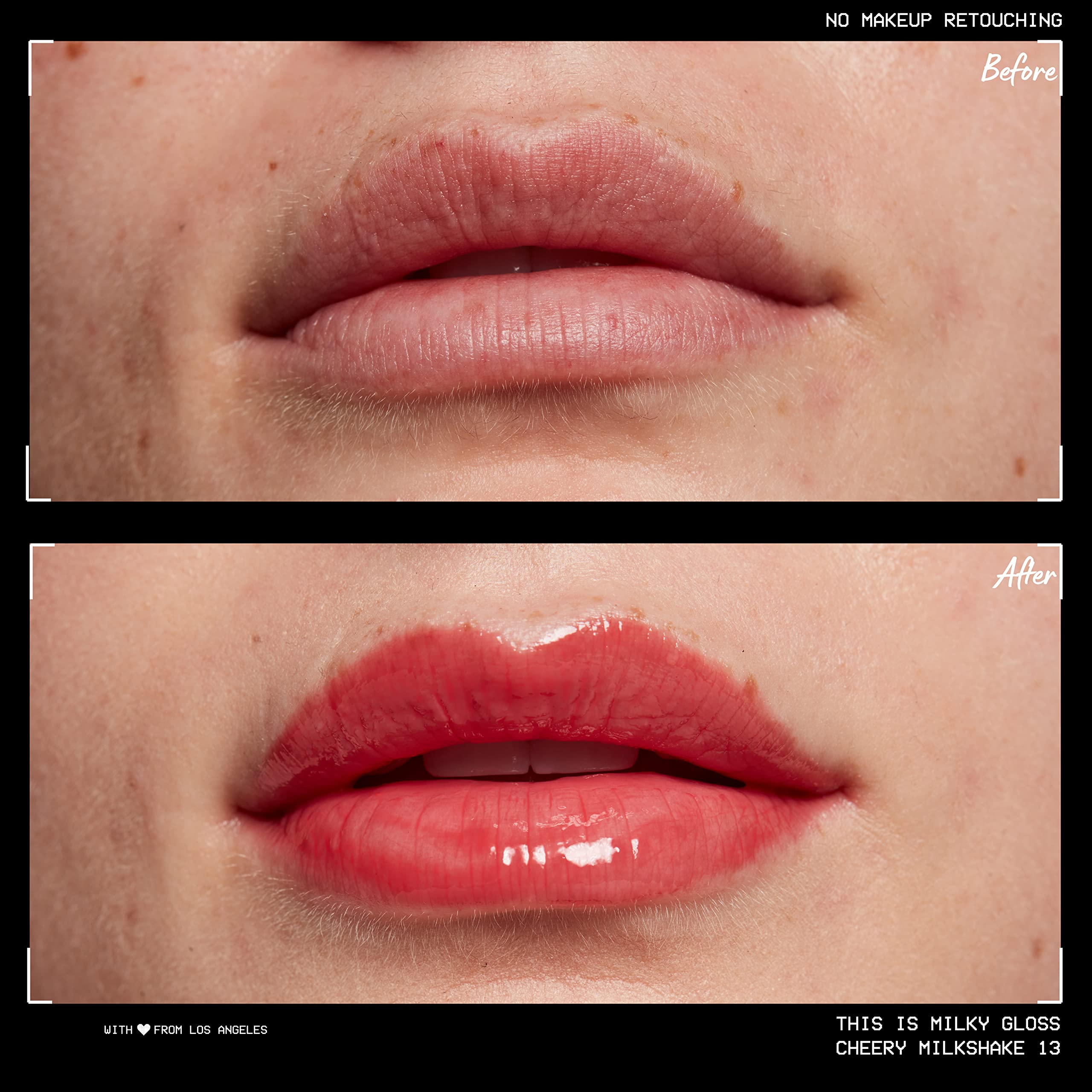 NYX This Is Milky Gloss color cereza milkshake para un look suave