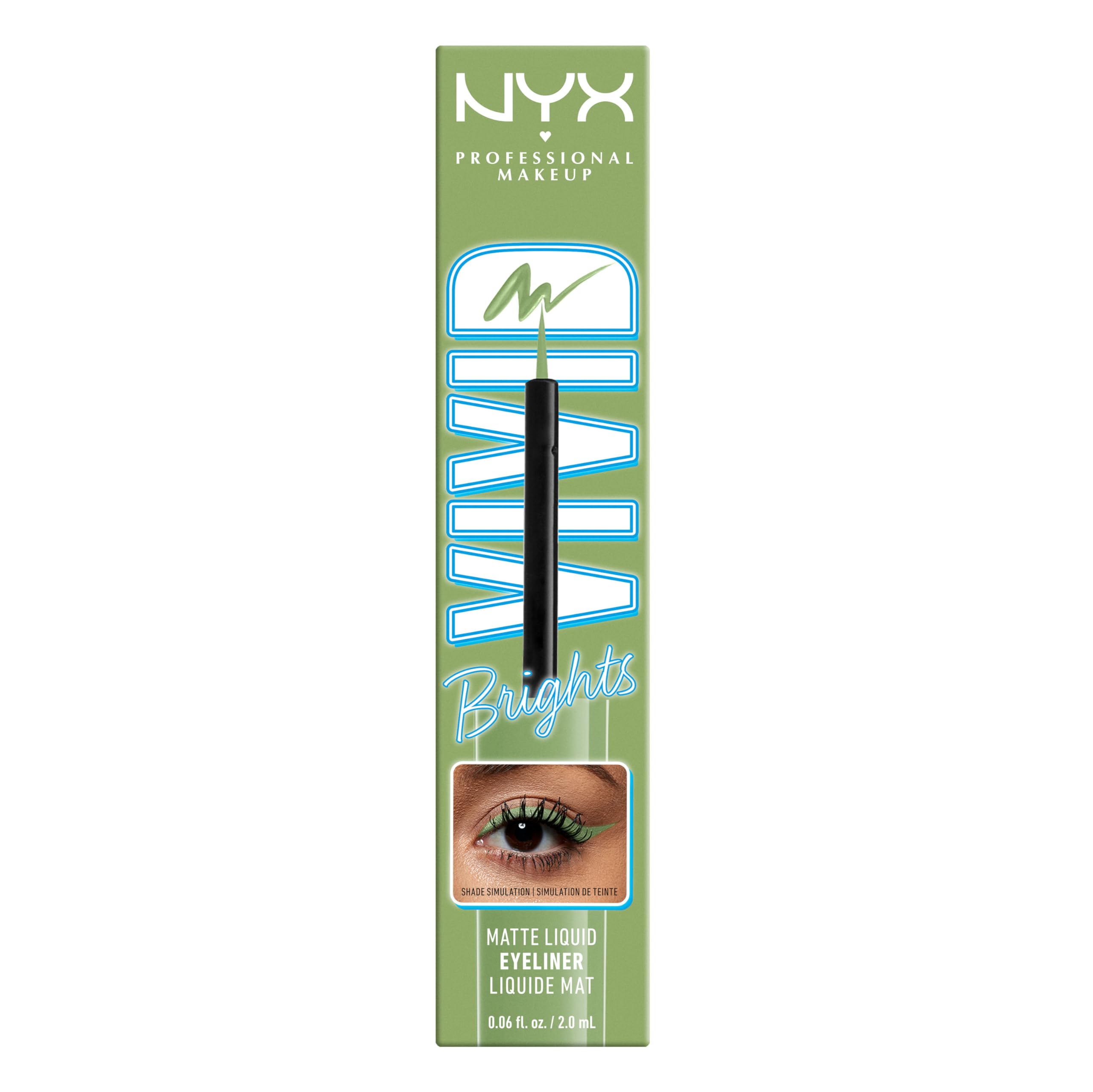 NYX delineador líquido como parte de un look completo de ojos.