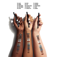 NYX Slim Eye Pencil Bronze Shimmer swatch on skin with creamy texture