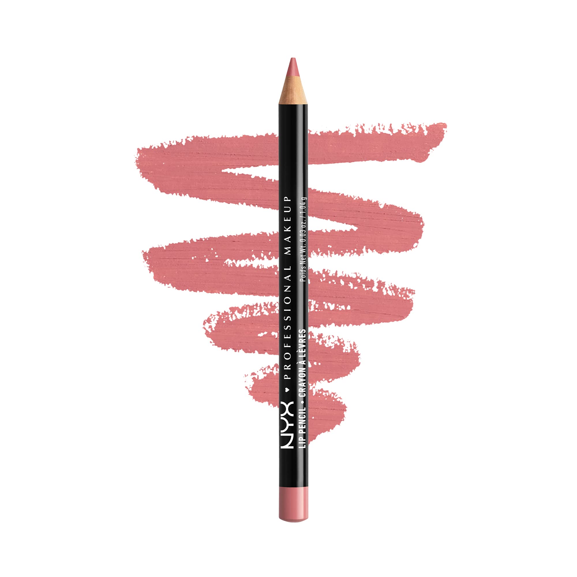 NYX Slim Lip Pencil Rose para definición precisa y acabado cremoso