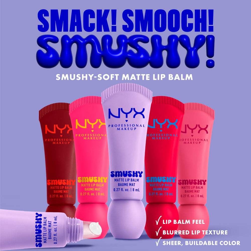 NYX Smushy Matte Lip Balm cobertura ajustable para looks naturales o más marcados